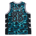 A BATHING APE COLOR CAMO MESH MULTI LOGO RELAXED FIT TANK TOP