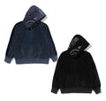 A BATHING APE SNOW WASH SHARK RELAXED FIT FULL ZIP HOODIE
