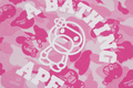 A BATHING APE Ladies' BABY LISA ABC CAMO COLLEGE MINI TEE