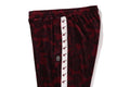 A BATHING APE SOLID CAMO VELOUR METAL ONE POINT RELAXED FIT TRACK PANTS