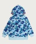 A BATHING APE BAPE KIDS ABC CAMO SHARK ZIP HOODIE