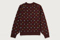 A BATHING APE Ladies' MILOGRAM SWEETS PATTERN OVERSIZED SWEATER