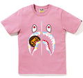 A BATHING APE Ladies' NEW MULTI CAMO MILO SHARK TEE - happyjagabee store