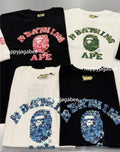 A BATHING APE PALM RESORT CAMO COLLEGE TEE