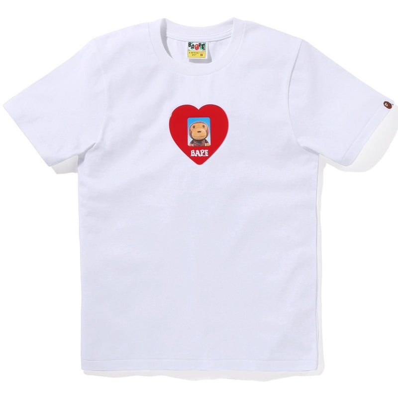 A BATHING APE Ladies' HEART ID MILO PHOTO TEE