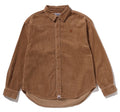 A BATHING APE ONE POINT HEAVY WASHED CORDUROY L/S SHIRT