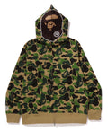 A BATHING APE ABC CAMO 2ND APE FULL ZIP HOODIE