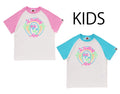 A BATHING APE BAPE KIDS NEON APE HEAD TEE