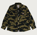 A BATHING APE BAPE KIDS 1ST CAMO LS SHIRT