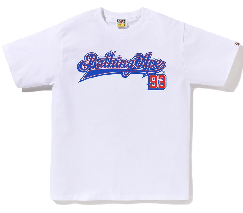 A BATHING APE BASEBALL LOGO TEE