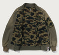 A BATHING APE BAPE SWEAT BOMBER JACKET