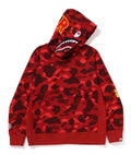 A BATHING APE COLOR CAMO 2ND SHARK PULLOVER HOODIE