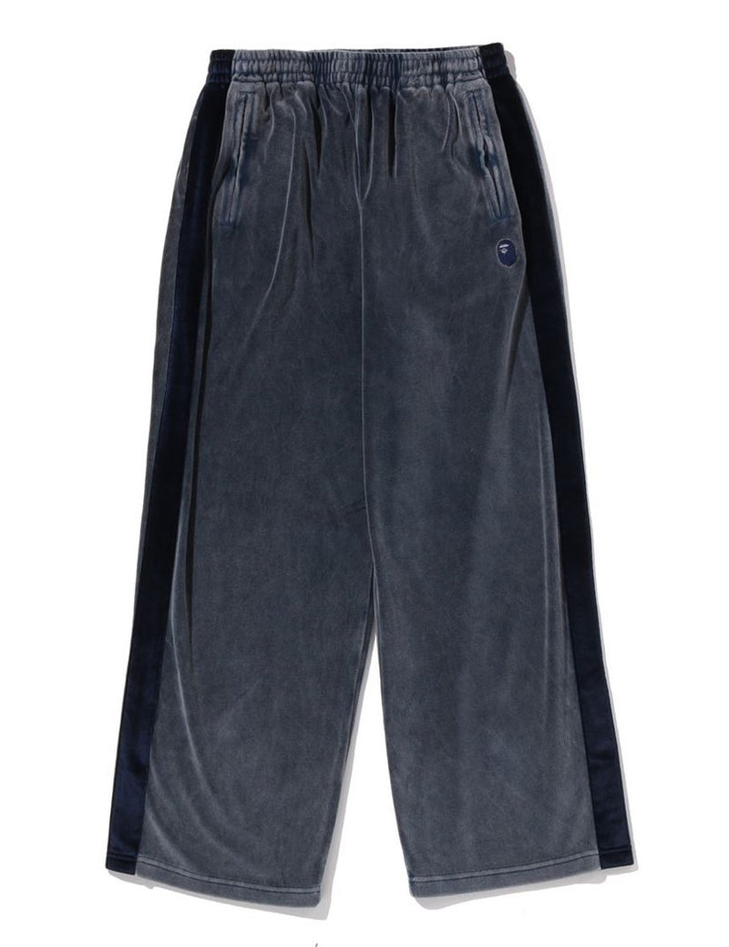 A BATHING APE SNOW WASH LOOSE FIT TRACK PANTS