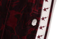 A BATHING APE SOLID CAMO VELOUR METAL ONE POINT RELAXED FIT TRACK PANTS