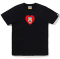 A BATHING APE Ladies' HEART ID MILO PHOTO TEE