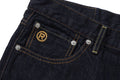A BATHING APE APE HEAD DENIM PANTS - happyjagabee store