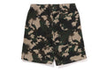 A BATHING APE MAP CAMO REGULAR FIT SHARK SWEAT SHORTS