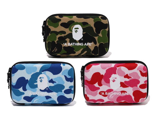 A BATHING APE ABC CAMO MOBILE STORAGE POUCH