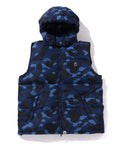 A BATHING APE COLOR CAMO DOWN VEST