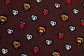 A BATHING APE Ladies' MILOGRAM SWEETS PATTERN OVERSIZED SWEATER
