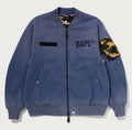A BATHING APE BAPE SWEAT BOMBER JACKET