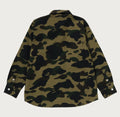 A BATHING APE BAPE KIDS 1ST CAMO LS SHIRT