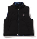 A BATHING APE Ladies' COLOR CAMO REVERSIBLE DOWN VEST
