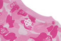 A BATHING APE Ladies' BABY LISA ABC CAMO COLLEGE MINI TEE