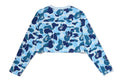 A BATHING APE Ladies' ABC CAMO BAPE STA LOGO CROPPED L/S TEE