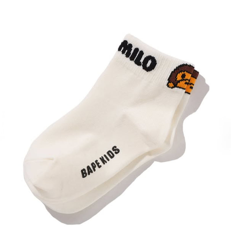 A BATHING APE BAPE KIDS BABY MILO ANKLE SOCKS