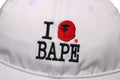A BATHING APE LOGO COTTON TWILL CAP