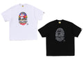 A BATHING APE MULTI LOGO APE HEAD RELAXED FIT TEE