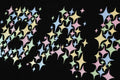A BATHING APE Ladies' BLING STAR GLITTER BAPE LOGO TEE