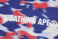 A BATHING APE SREEN CAMO FOOTBALL LOGO RELAXED FIT PULLOVER HOODIE - happyjagabee store