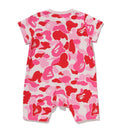 A BATHING APE BAPE KIDS ABC CAMO APE HEAD ROMPERS