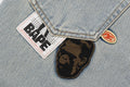 A BATHING APE Ladies' MULTI LOGO WIDE DENIM PANTS