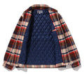A BATHING APE BAPE CHECK CPO ZIP JACKET