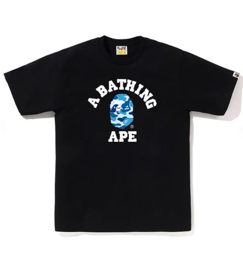 A BATHING APE ABC CAMO COLLEGE TEE