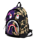 A BATHING APE BAPE KIDS SPLIT CAMO SHARK DAYPACK