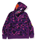 A BATHING APE COLOR CAMO 2ND SHARK PULLOVER HOODIE