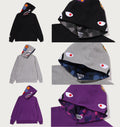 A BATHING APE COLOR CAMO SHARK PULLOVER HOODIE