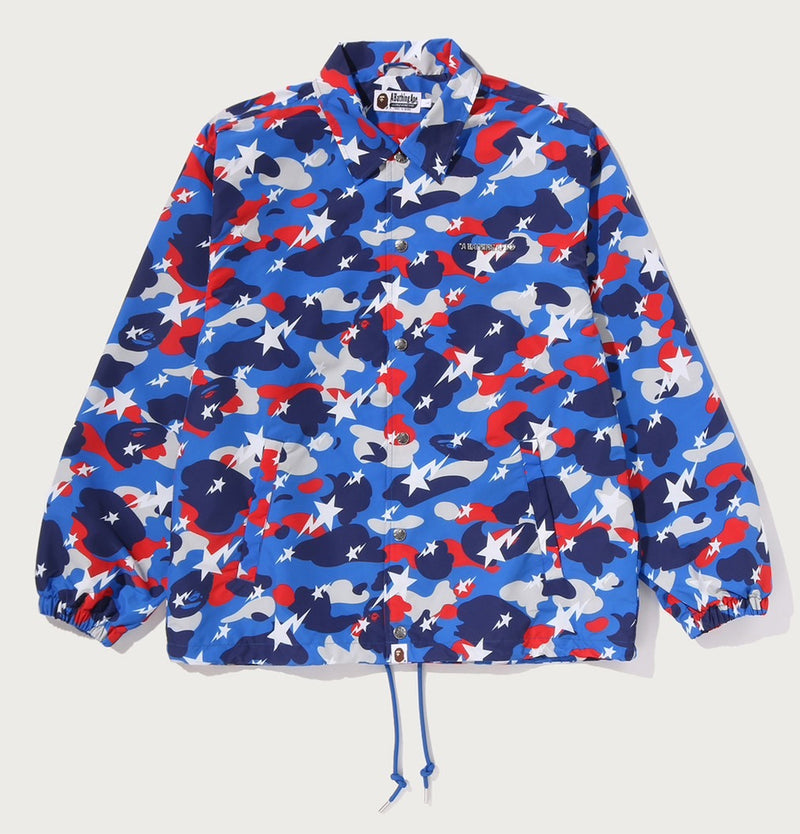 A BATHING APE STA STRIKE CAMO COACH JACKET