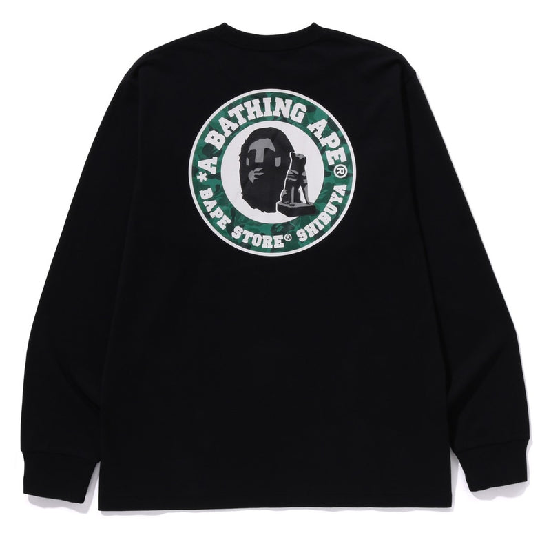 A BATHING APE BAPE STORE SHIBUYA L/S TEE SHIBUYA LIMITED