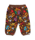 A BATHING APE BAPE KIDS MILO MULTI DINOSAURS PATTERN BABY PANTS
