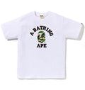 A BATHING APE ABC CAMO COLLEGE TEE