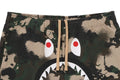 A BATHING APE MAP CAMO REGULAR FIT SHARK SWEAT SHORTS