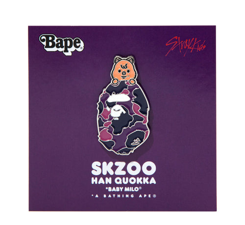 A BATHING APE BAPE x STRAYKIDS HAN QUOKKA METAL PIN