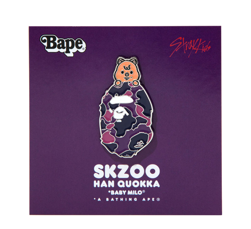 A BATHING APE BAPE x STRAYKIDS HAN QUOKKA METAL PIN