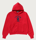 A BATHING APE Ladies' COLLEGE OVERSIZED ZIP HOODIE