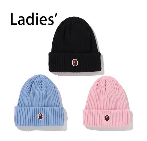 A BATHING APE Ladies' ONE POINT KNIT CAP